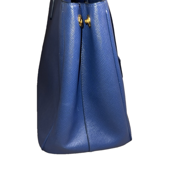 Prada Blue Saffiano Leather Lux Tote - Picture 3 of 10